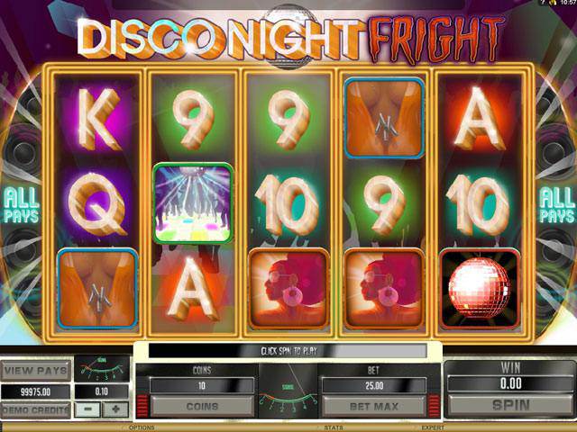 Disco Night Fright Microgaming automaty do gier screenshot