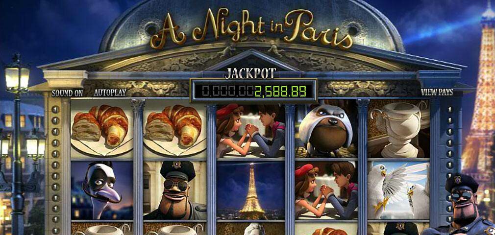A Night in Paris JP Dobra Mine automaty do gier slider Betsoft