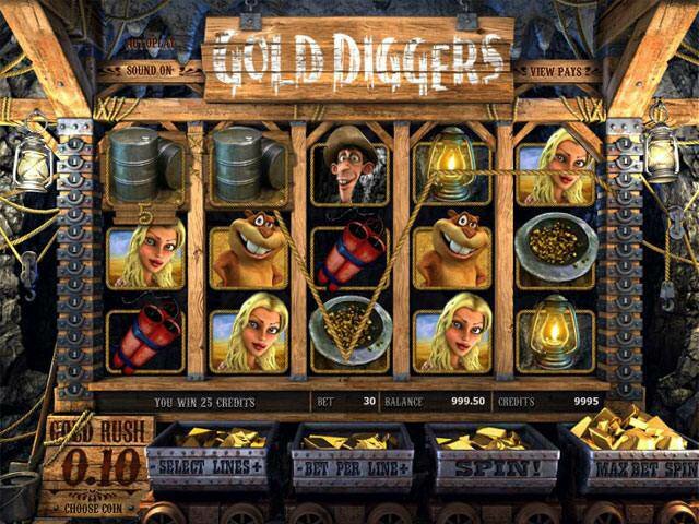 Gold Diggers Dobra Mine automaty do gier slider Betsoft