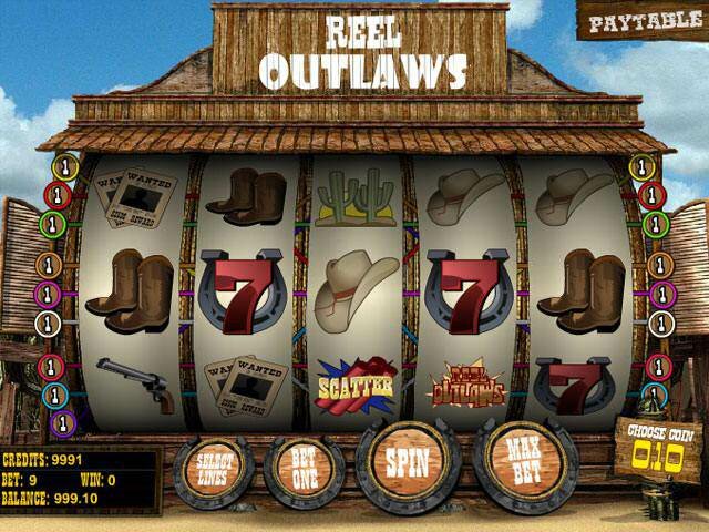 Reel Outlaws Betsoft automaty do gier screenshot 