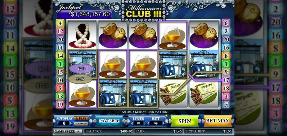 Automaty Do Gier Millionair's Club III, Cryptologic Slider - polskiekasyno.net